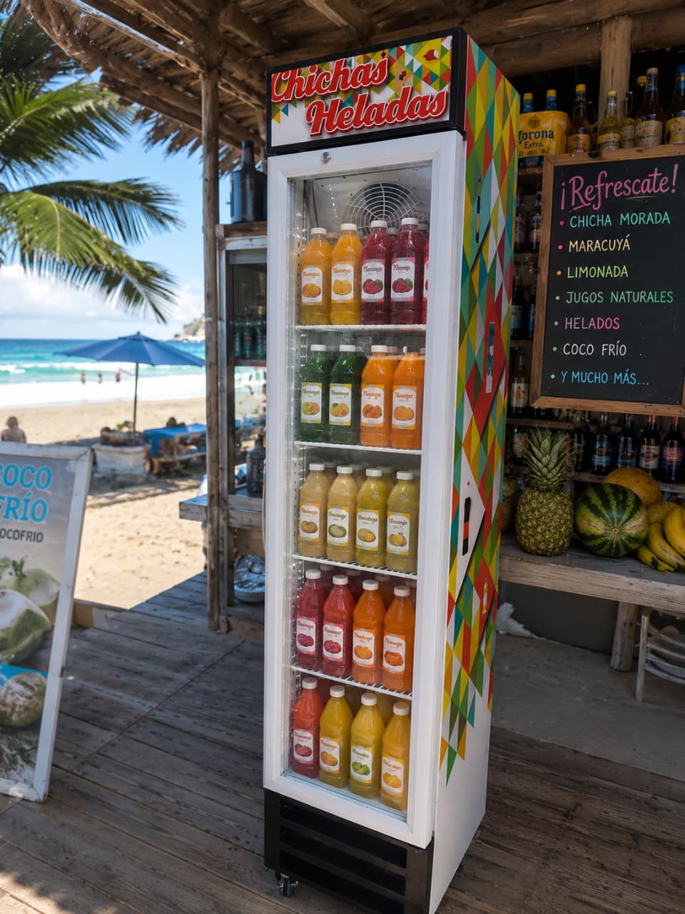 Visicooler Chichas Heladas en playa